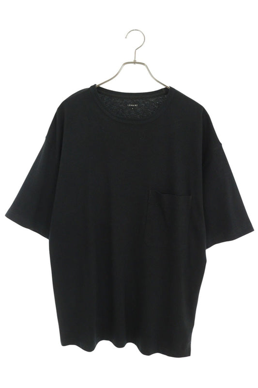 LEMAIRE Cotton Linen Pocket T-Shirt Black Size S