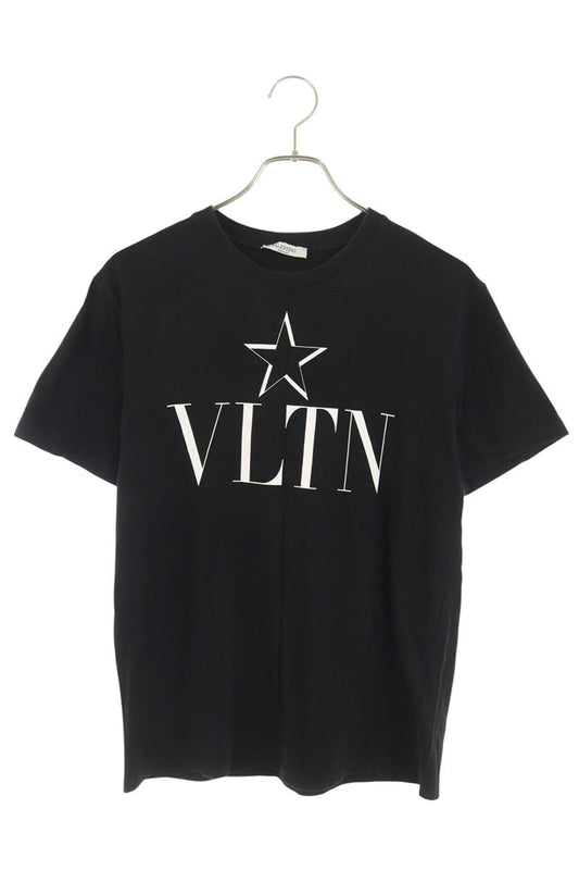 VALENTINO Logo Print T-Shirt Black Size M