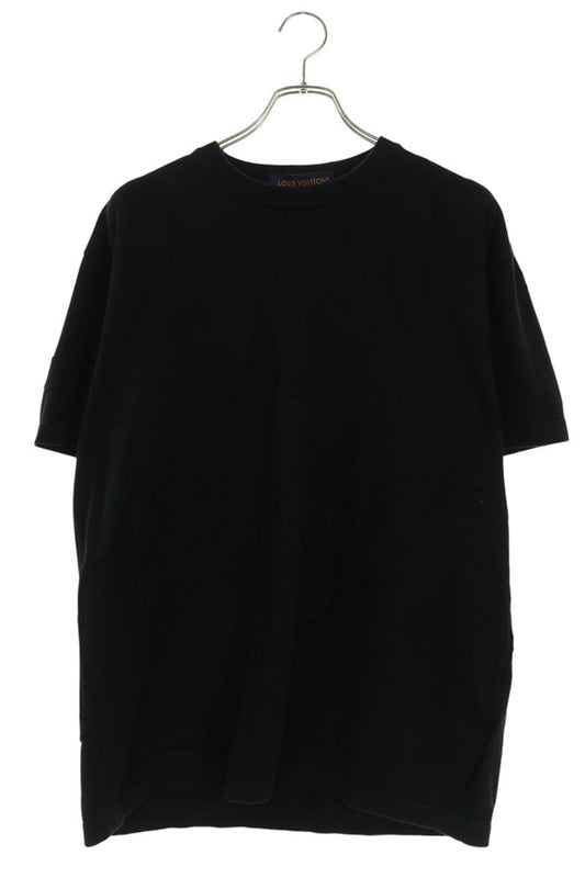 LOUISVUITTON 25SS Monogram Embossed T-Shirt Black Size L