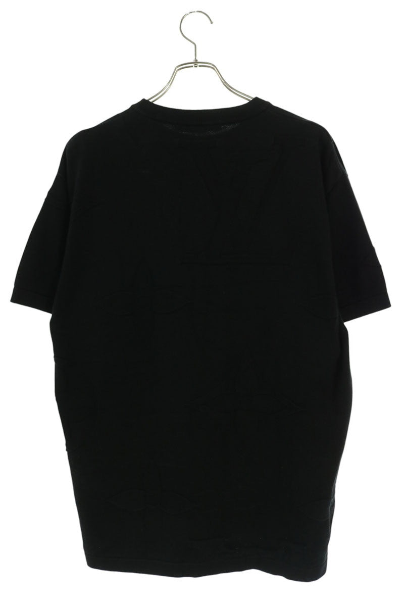 LOUISVUITTON 25SS Monogram Embossed T-Shirt Black Size L