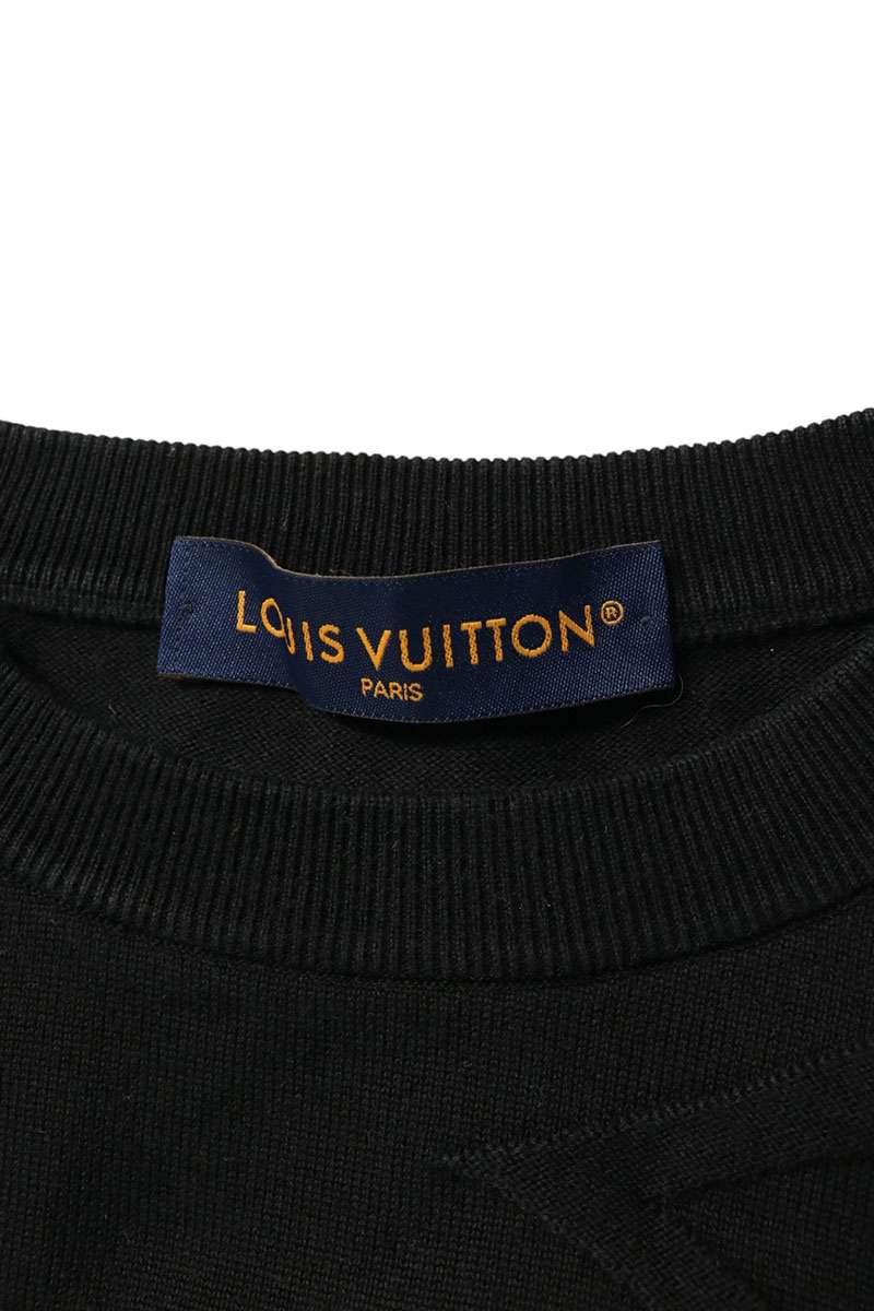 LOUISVUITTON 25SS Monogram Embossed T-Shirt Black Size L