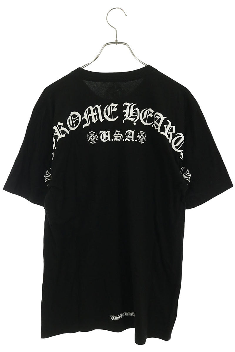 Chrome Hearts Arch Logo Back Print T-Shirt Black Size L