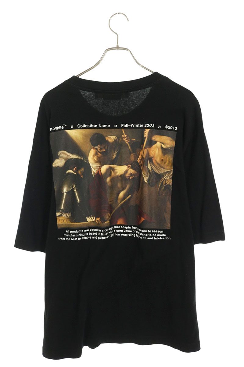 OFF-WHITE Back Print T-Shirt Black Size XL