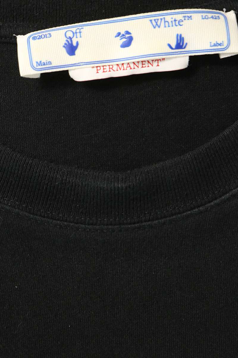 OFF-WHITE Back Print T-Shirt Black Size XL