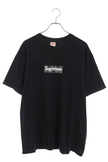 SUPREME 19AW Bandana Box Logo Tee Black Size L
