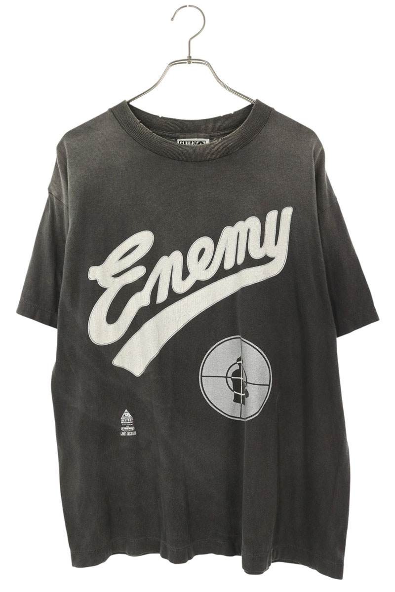 SAINT MICHAEL 24AW Public Enemy Vintage T-Shirt Black Size M