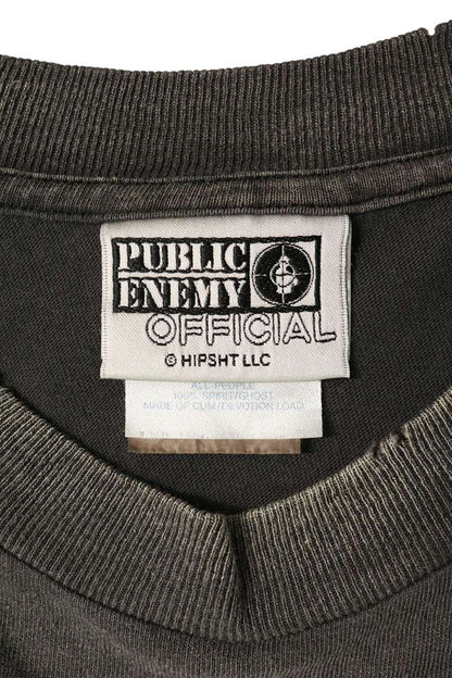 SAINT MICHAEL 24AW Public Enemy Vintage T-Shirt Black Size M