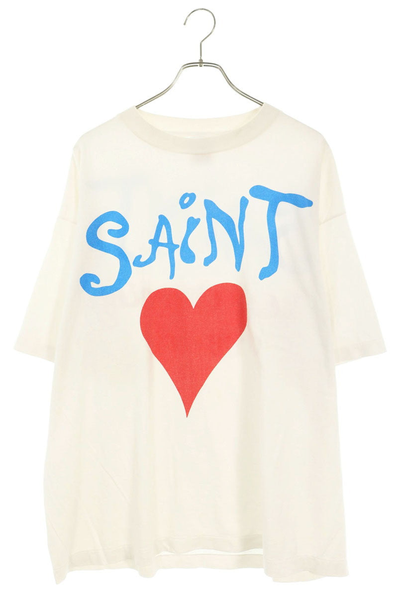 SAINT MICHAEL 26AW Heart Print Vintage T-Shirt Multi Size XL