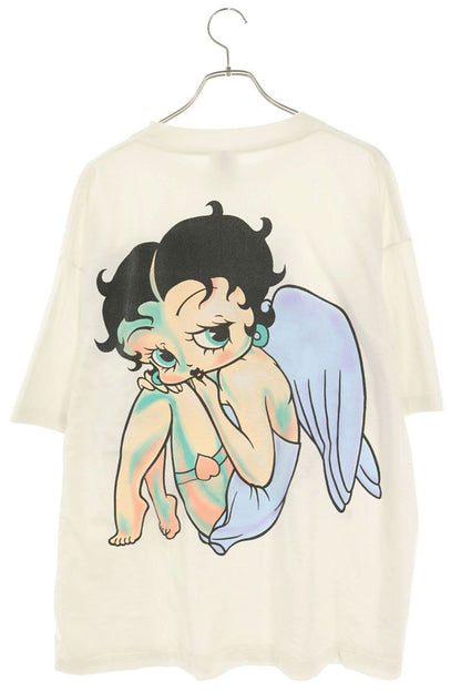 SAINT MICHAEL 26AW Character Print T-Shirt White Size XL