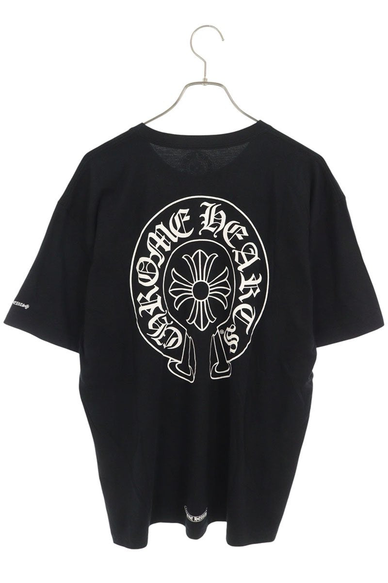 Chrome Hearts Back Horseshoe Print T-Shirt Black Size XL