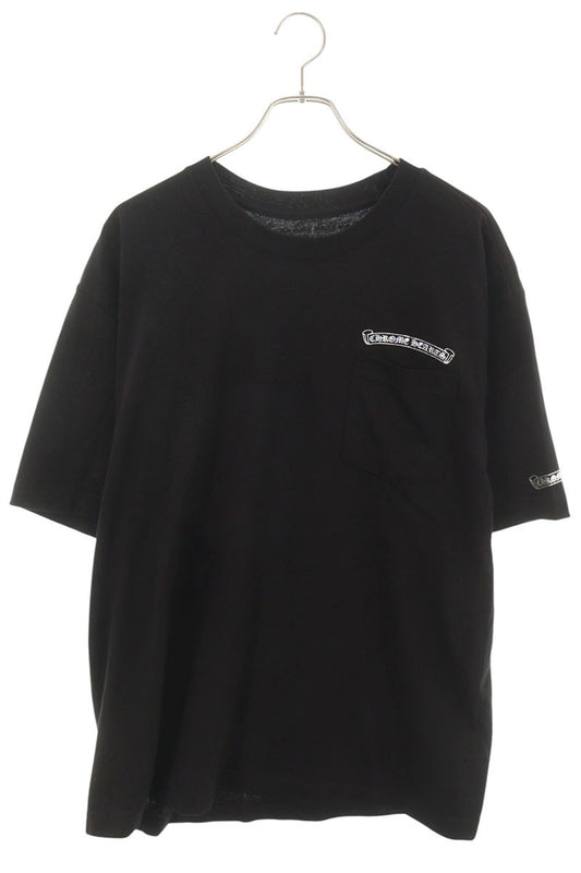 Chrome Hearts Back Scroll Label T-Shirt Black/Silver Size XL