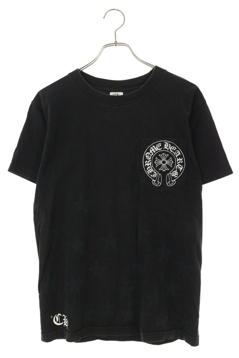 Chrome Hearts VNTG S S Star Scroll T-Shirt Black Size S