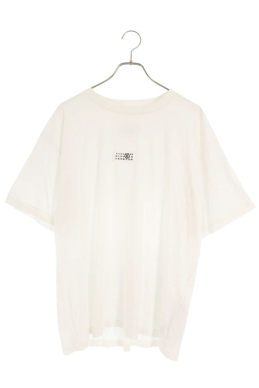 MM6 White Numeric Signature Cotton T-Shirt Size M