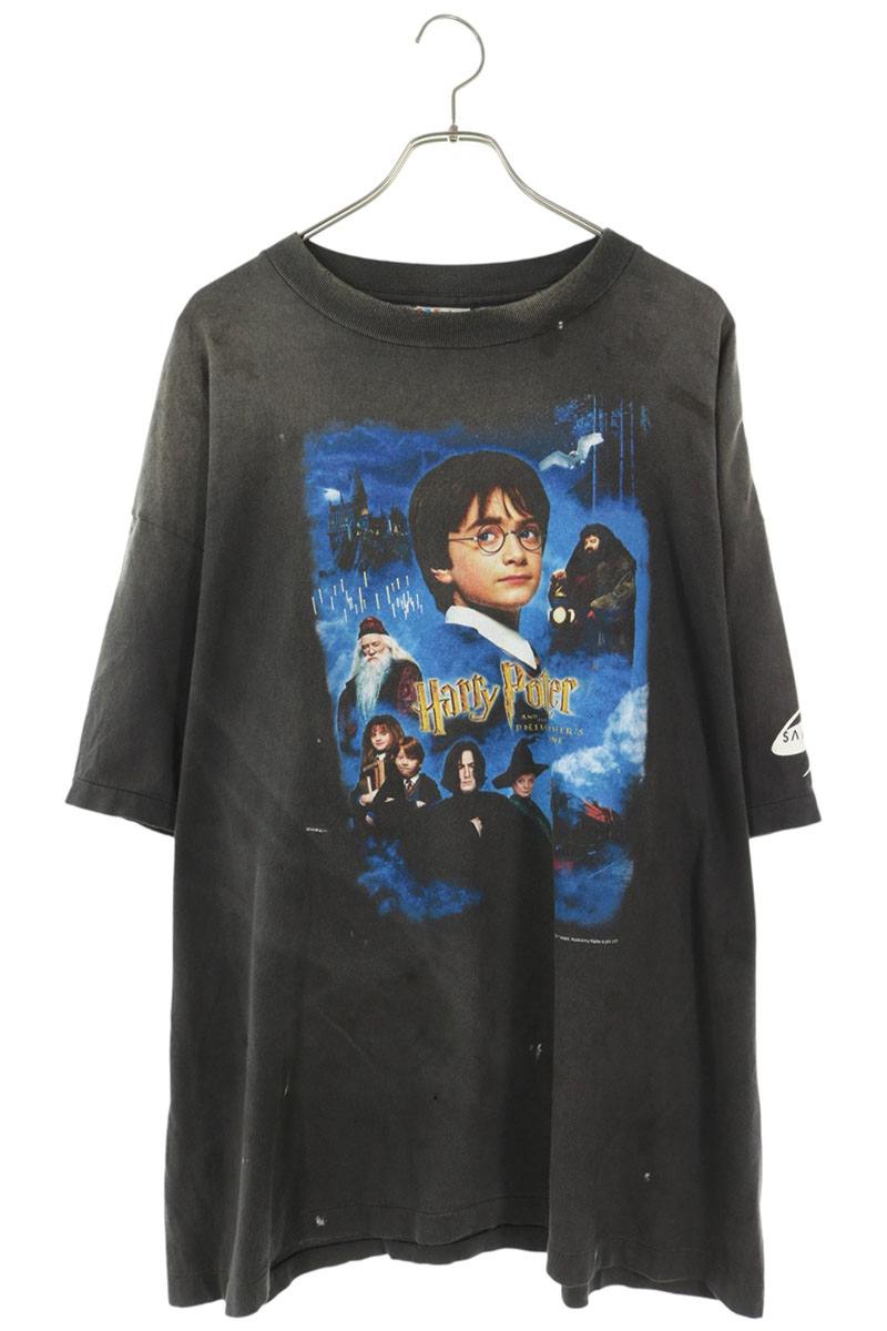 SAINT MICHAEL Vintage Movie Print T-Shirt Black Size XXL