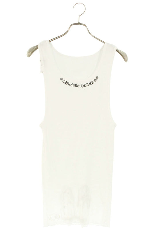 Chrome Hearts Logo Print Tank Top White x Black Size XL