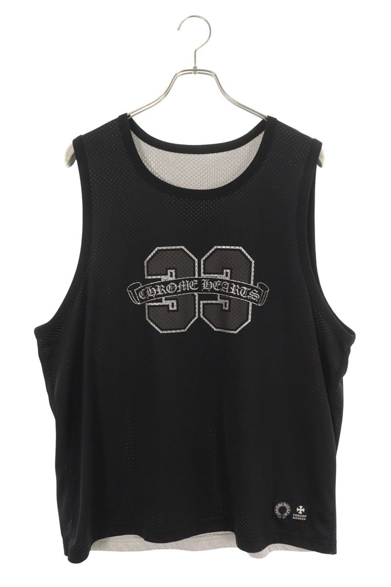 Chrome Hearts MESH WARM UP JERSEY Rev Tank Black/Gray Size L