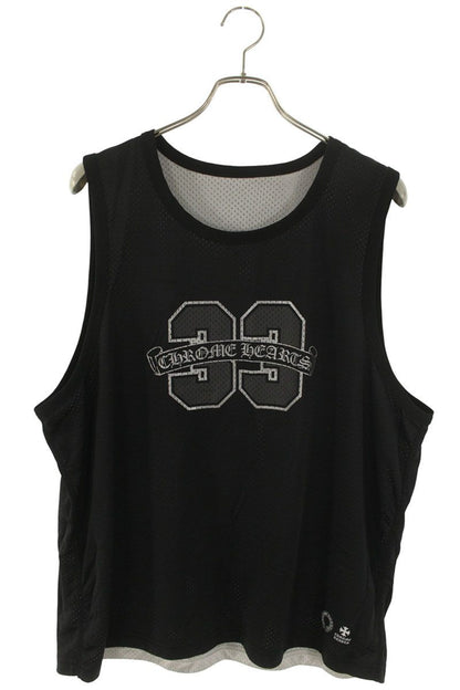 Chrome Hearts MESH WARM UP JERSEY CH Logo Print Tank Top Black Size L