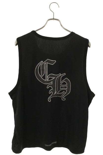 Chrome Hearts MESH WARM UP JERSEY CH Logo Print Tank Top Black Size L