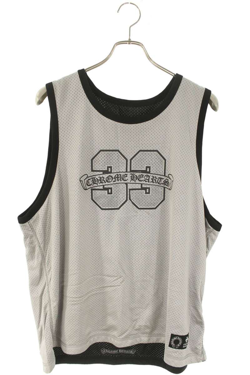 Chrome Hearts MESH WARM UP JERSEY CH Logo Print Tank Top Black Size L