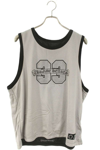 Chrome Hearts MESH WARM UP JERSEY CH Logo Print Tank Top Black Size L