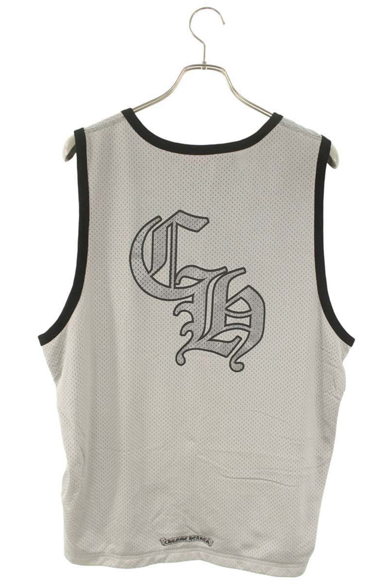 Chrome Hearts MESH WARM UP JERSEY CH Logo Print Tank Top Black Size L