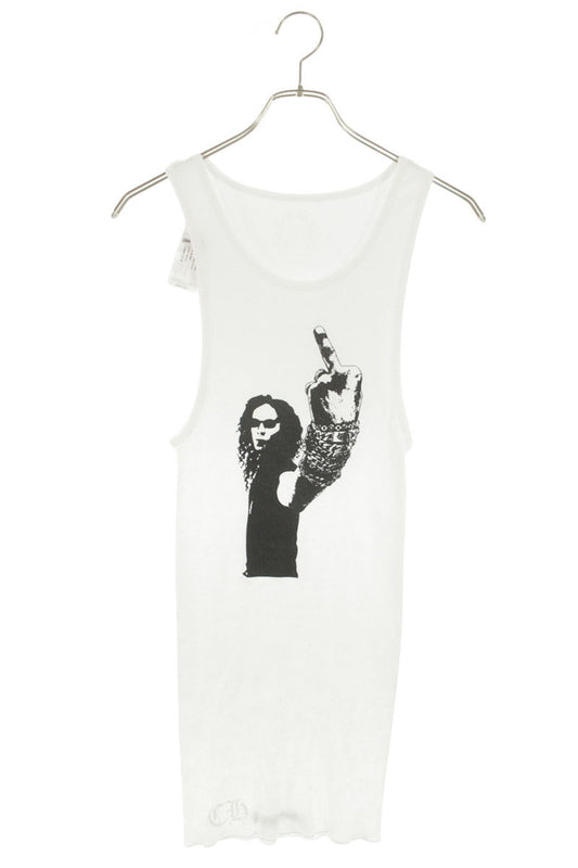 Chrome Hearts RIB TANK Richard Stark Print White Size M