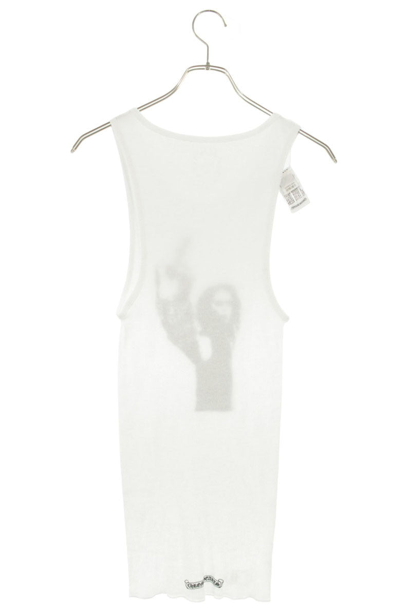 Chrome Hearts RIB TANK Richard Stark Print White Size M