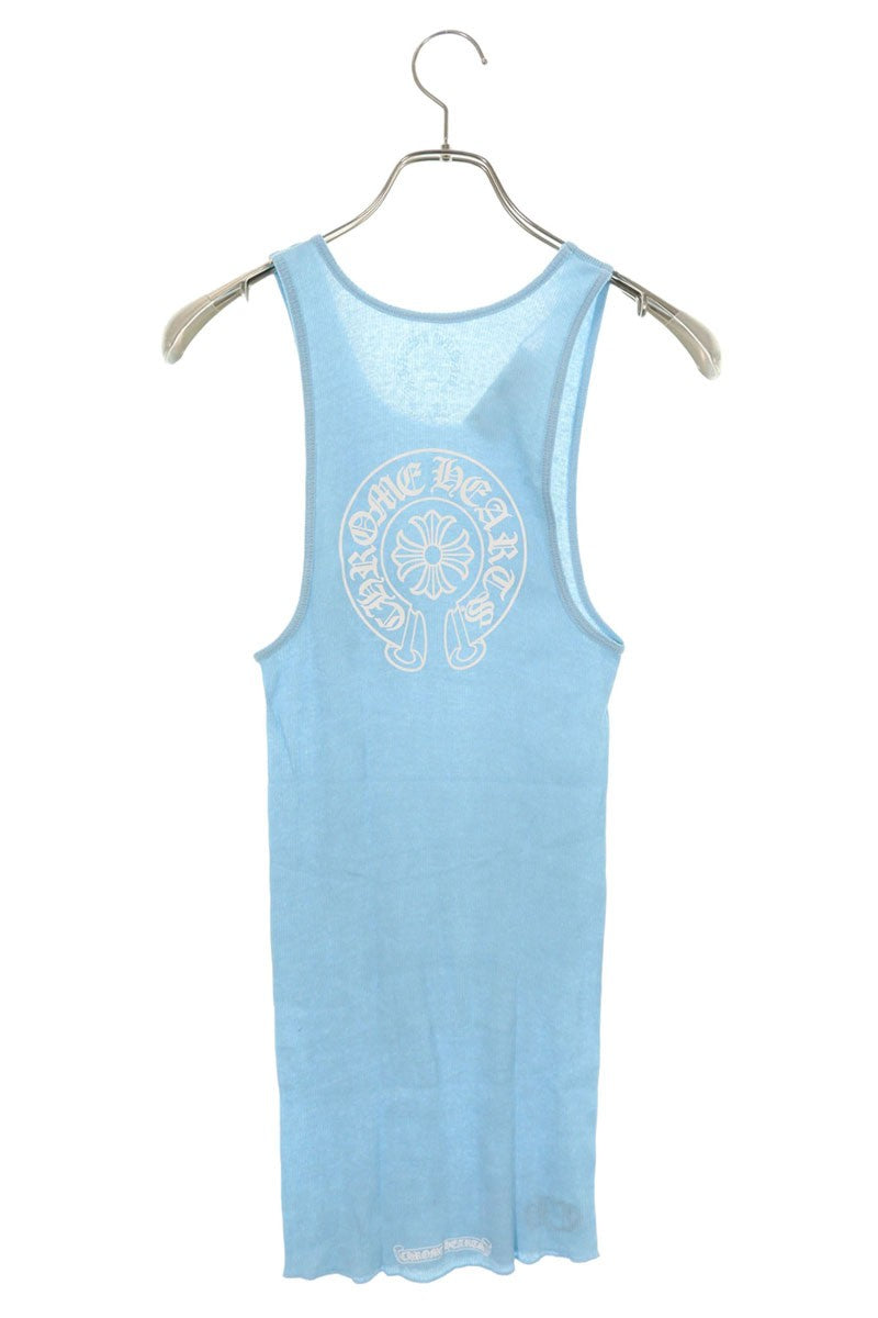 Chrome Hearts RIB TANK Horseshoe Print Tank Top Light Size L