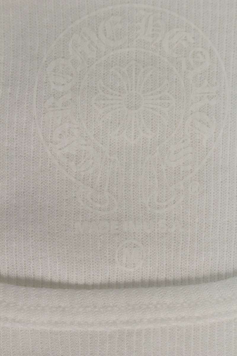 Chrome Hearts RIB TANK Side T-Bar Logo Print White Size M