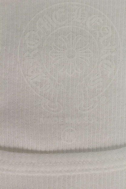 Chrome Hearts RIB TANK Side T-Bar Logo Print White Size M