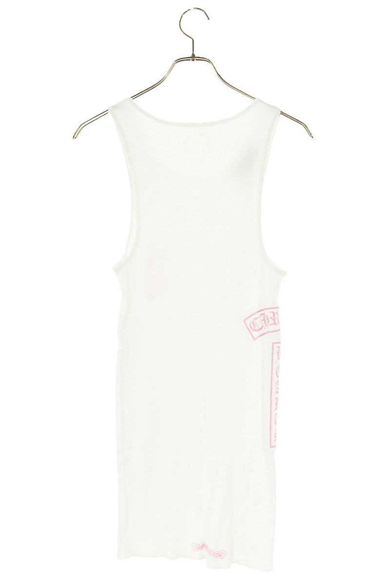 Chrome Hearts RIB TANK Side Label Print Tank Top Size L