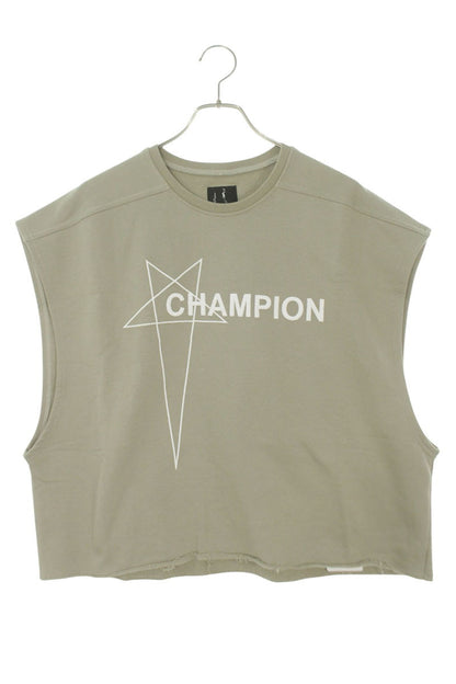 Rick Owens x Champion Cropped Sleeveless Top Green Size XS