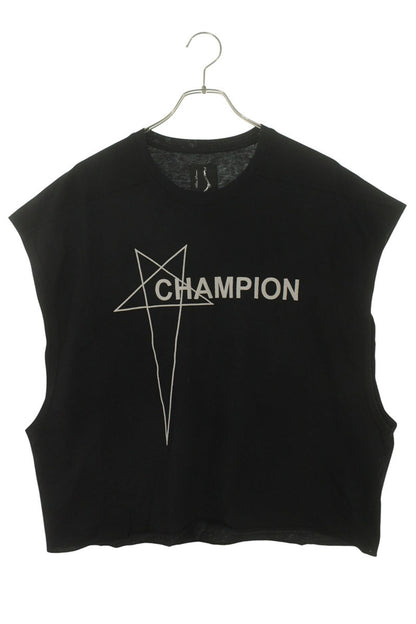 Rick Owens x Champion Logo Embroidery Tank Top Black Size S