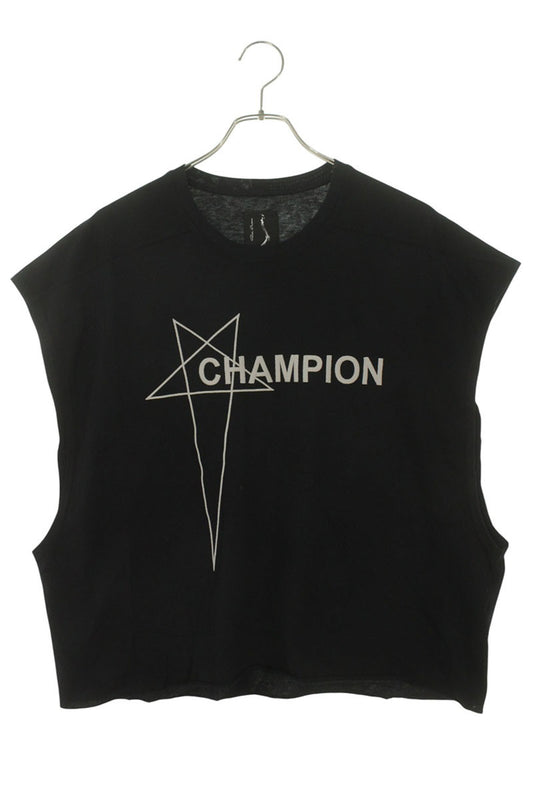 Rick Owens x Champion Logo Embroidery Tank Top Black Size S