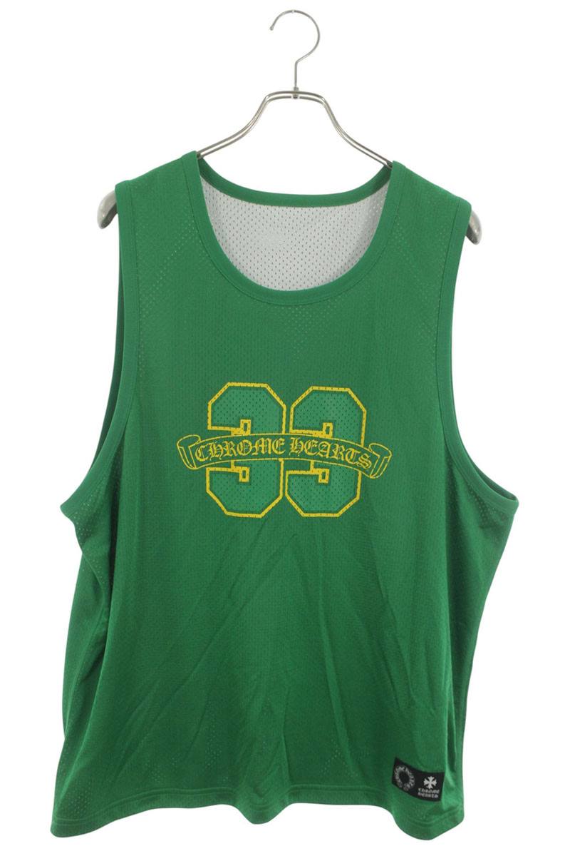 Chrome Hearts Reversible CH Logo Mesh Tank Top Green Size L