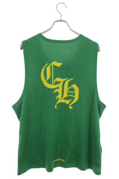 Chrome Hearts Reversible CH Logo Mesh Tank Top Green Size L
