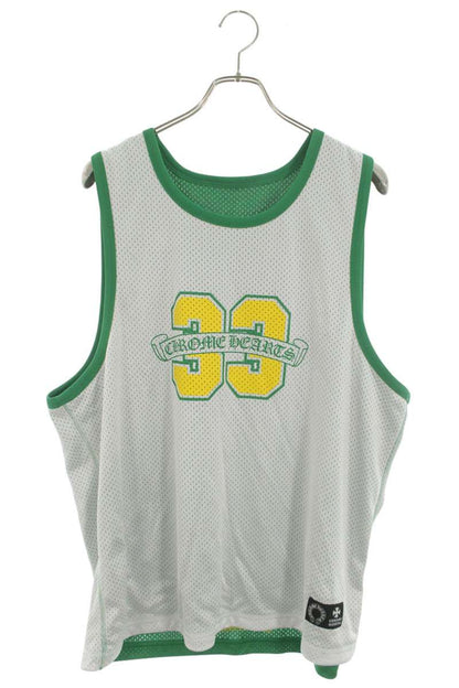 Chrome Hearts Reversible CH Logo Mesh Tank Top Green Size L