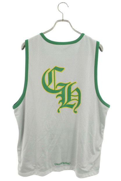 Chrome Hearts Reversible CH Logo Mesh Tank Top Green Size L