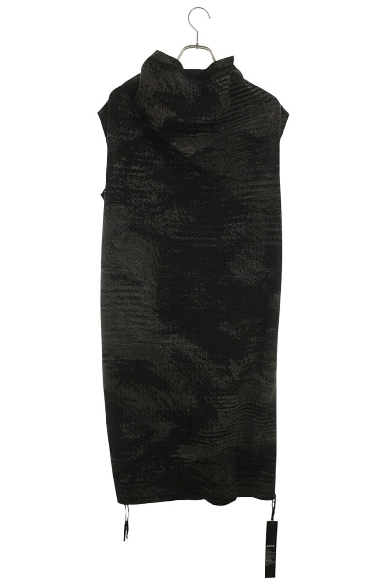 JULIUS Black Side Drape Design Sleeveless Top Size S