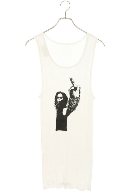 Chrome Hearts Rib Tank Richard Stark Print White Size L