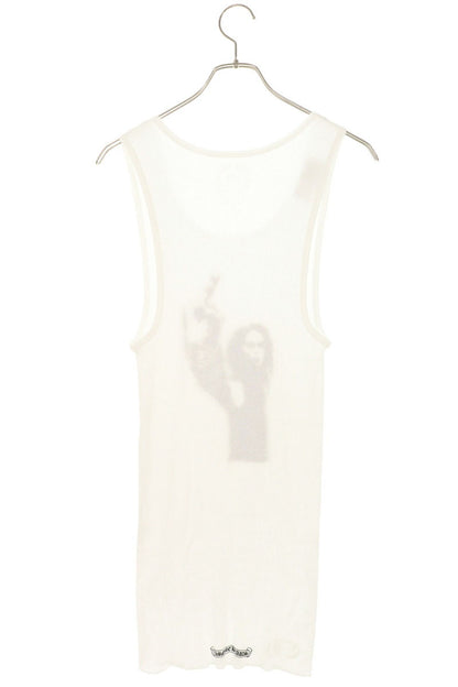 Chrome Hearts Rib Tank Richard Stark Print White Size L
