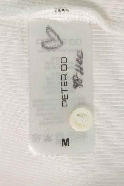 PETER DO 2-Way Cotton Tank Top White Size M