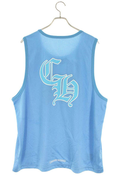 Chrome Hearts MESH WARM UP JERSEY CH Logo Blue Size L