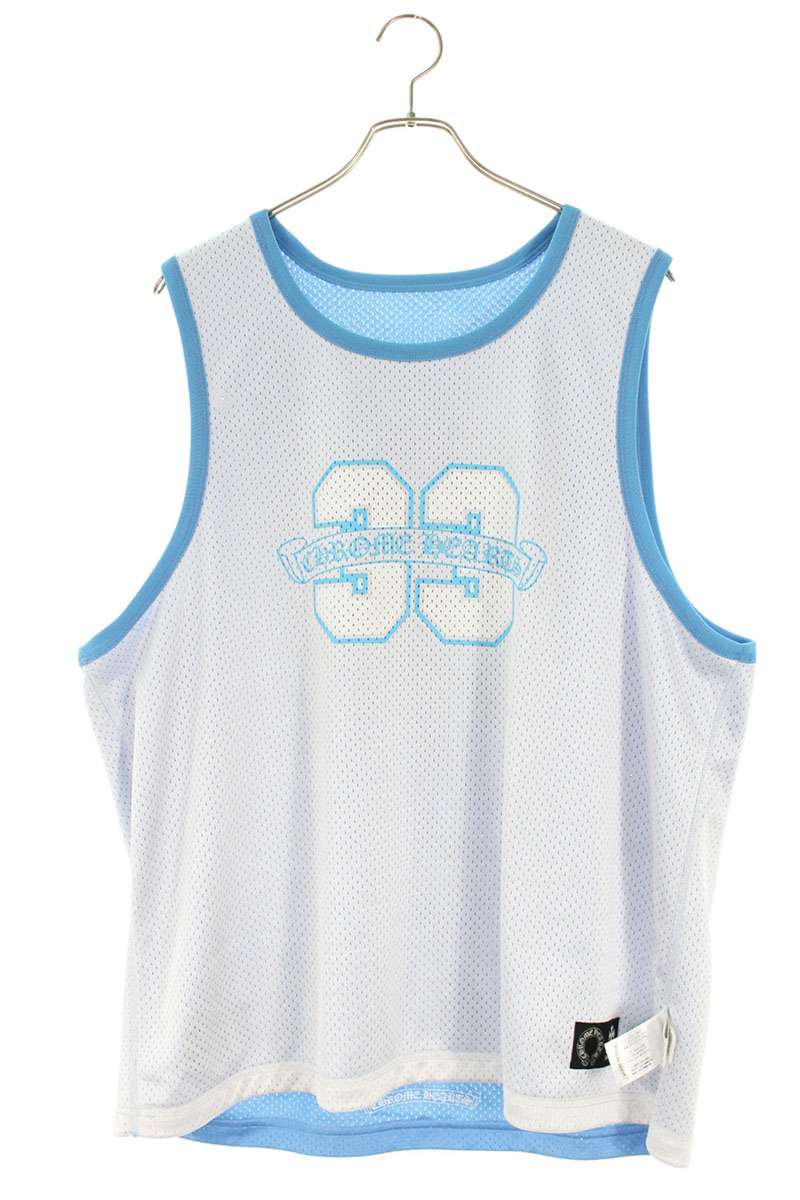 Chrome Hearts MESH WARM UP JERSEY CH Logo Blue Size L