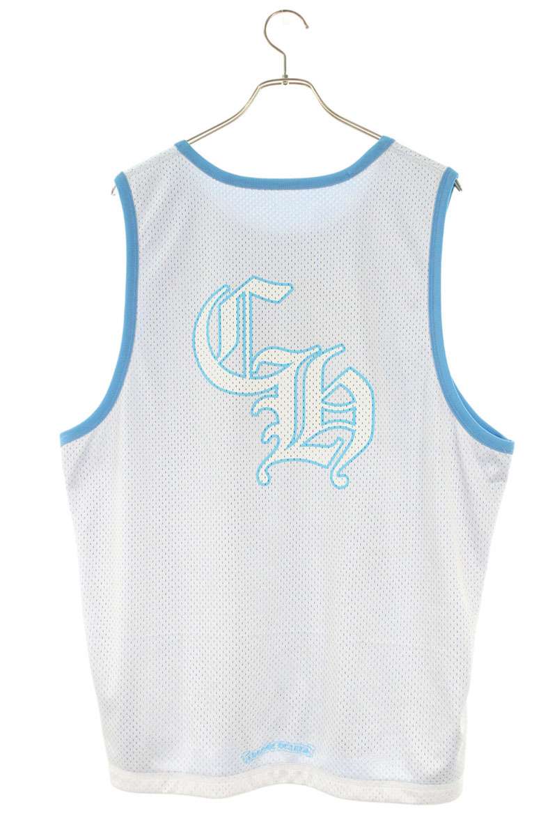 Chrome Hearts MESH WARM UP JERSEY CH Logo Blue Size L