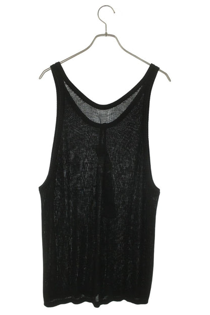 Rick Owens Wool Tank Top Black Size M