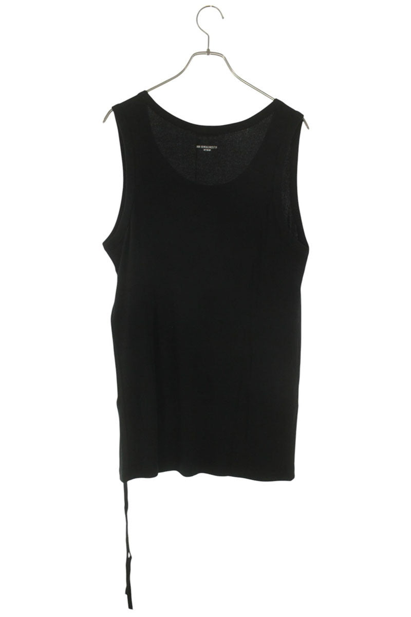 ANN DEMEULEMEESTER 26SS Message Print Tank Top Black Size L