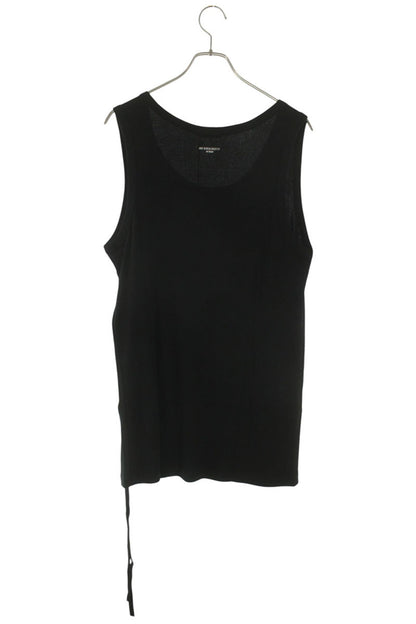 ANN DEMEULEMEESTER 26SS Message Print Tank Top Black Size L