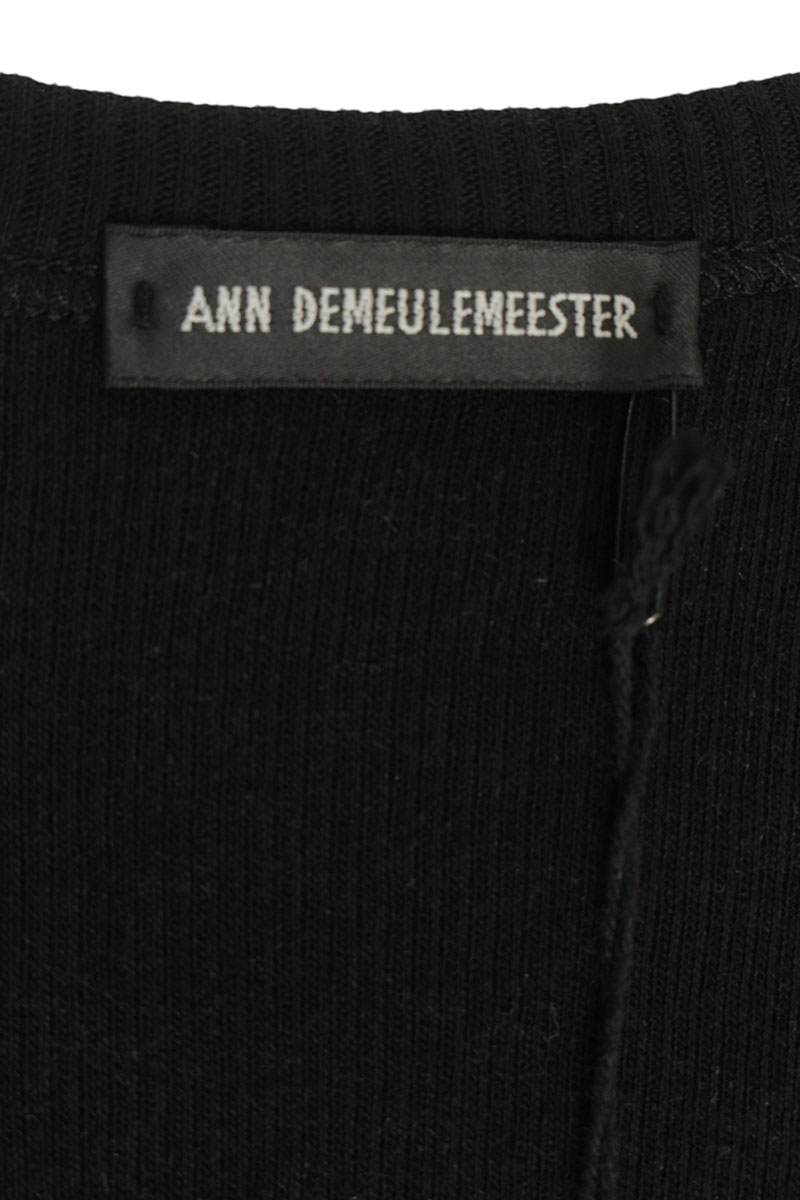 ANN DEMEULEMEESTER 26SS Message Print Tank Top Black Size L
