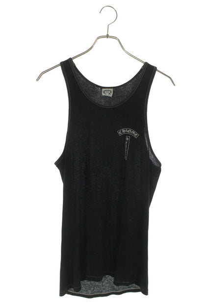 Chrome Hearts Back Large Cross Print Tank Top Size M